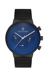 DAVID GUNER GUN KAPLAMALI MAVİ KADRANLI ERKEK KOL SAATİ DG-8300GC-V3