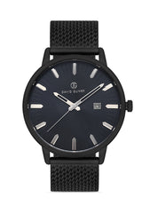 David Guner Erkek Si̇yah Kadranlı Si̇yah Çelik Kol Saati - DG-8304GC-G2E