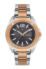 DAVID GUNER ROSE BEYAZ KAPLAMALI SİYAH KADRANLI ERKEK KOL SAATİ DG-8306GA-E9