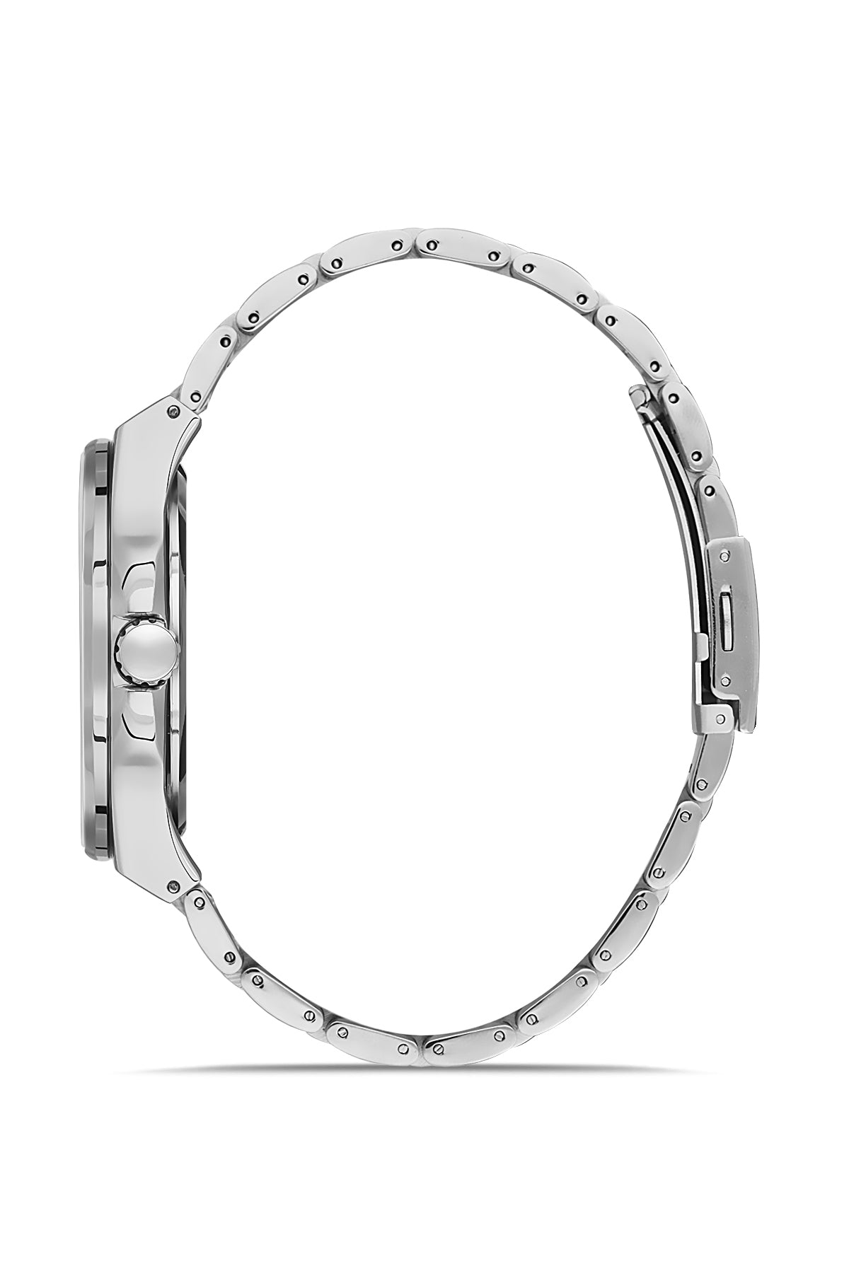 DAVID GUNER Navy Blue Dial Silver Plating Men's Watch