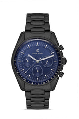 DAVID GUNER Lacivert Kadranlı Gun Kaplamalı Multifonksiyonlu Erkek Kol Saati - DG-8670GA-V3