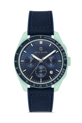 DAVID GUNER Mavi Kadranlı Polikarbon Kaplamalı Erkek Kol Saati - DG-8627GD-AZ3