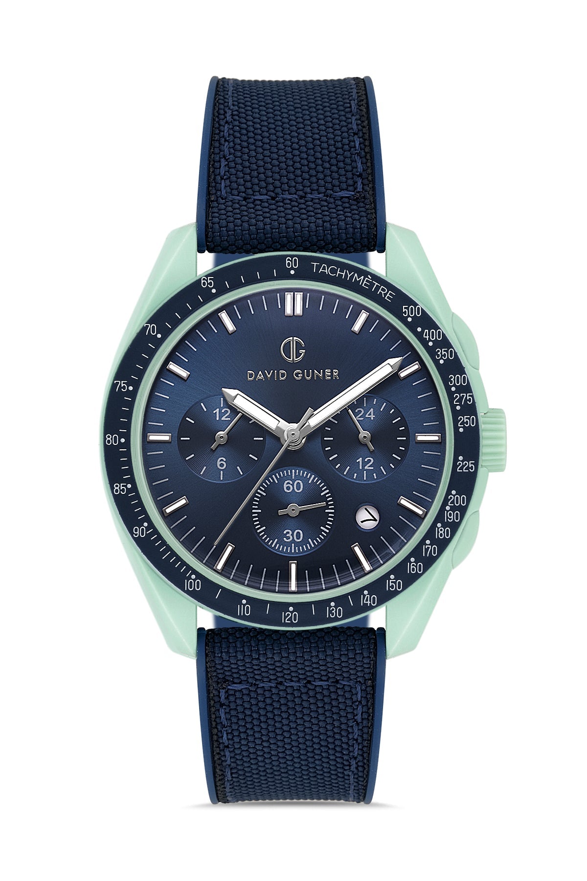 DAVID GUNER Mavi Kadranlı Polikarbon Kaplamalı Multifonksiyonel Erkek Kol Saati - DG-8627GD-AG3