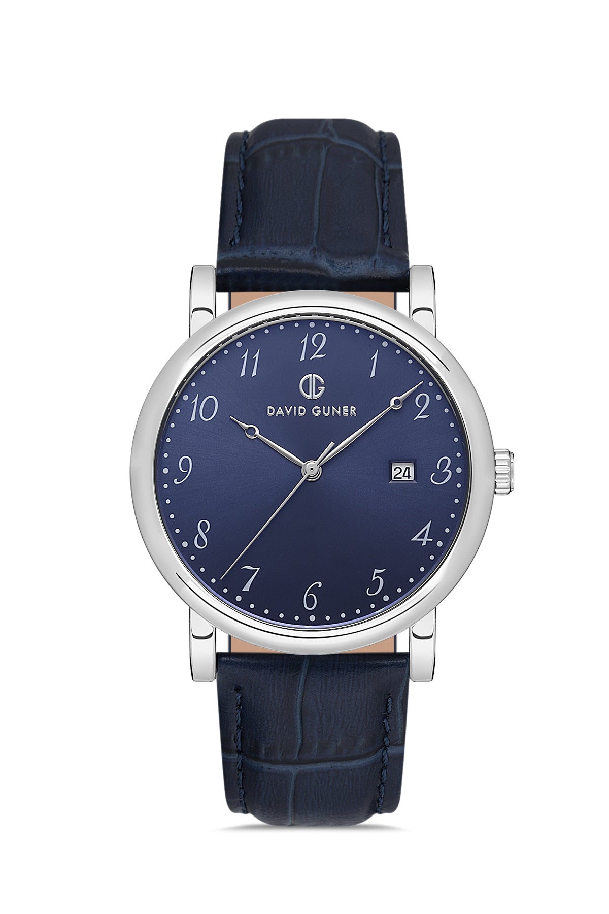 David Guner Blue Dial Calendar Men's Watch