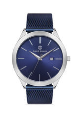 DAVID GUNER MAVİ KAPLAMALI MAVİ KADRANLI ERKEK KOL SAATİ - DG-8179GC-L3