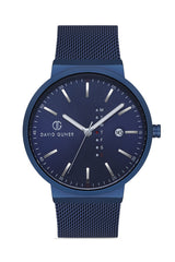 DAVID GUNER MAVİ KAPLAMALI MAVİ KADRANLI ERKEK KOL SAATİ - DG-8240GC-H3E