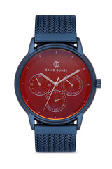 DAVID GUNER MAVİ KAPLAMALI MAVİ KADRANLI ERKEK KOL SAATİ - DG-8294GC-H3E