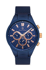 DAVID GUNER MAVİ KAPLAMALI MAVİ KADRANLI ERKEK KOL SAATİ - DG-8343GC-H3E