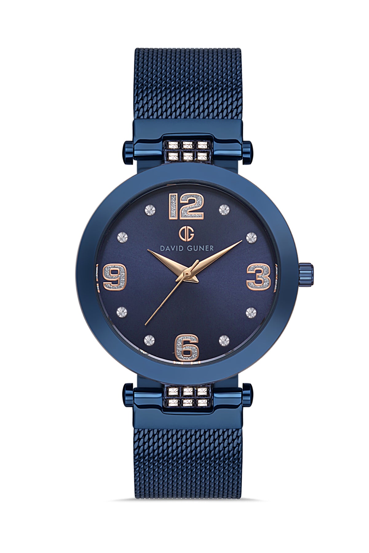 DAVID GUNER MAVİ KAPLAMALI MAVİ KADRANLI KADIN KOL SAATİ DG-8241LC-H3E