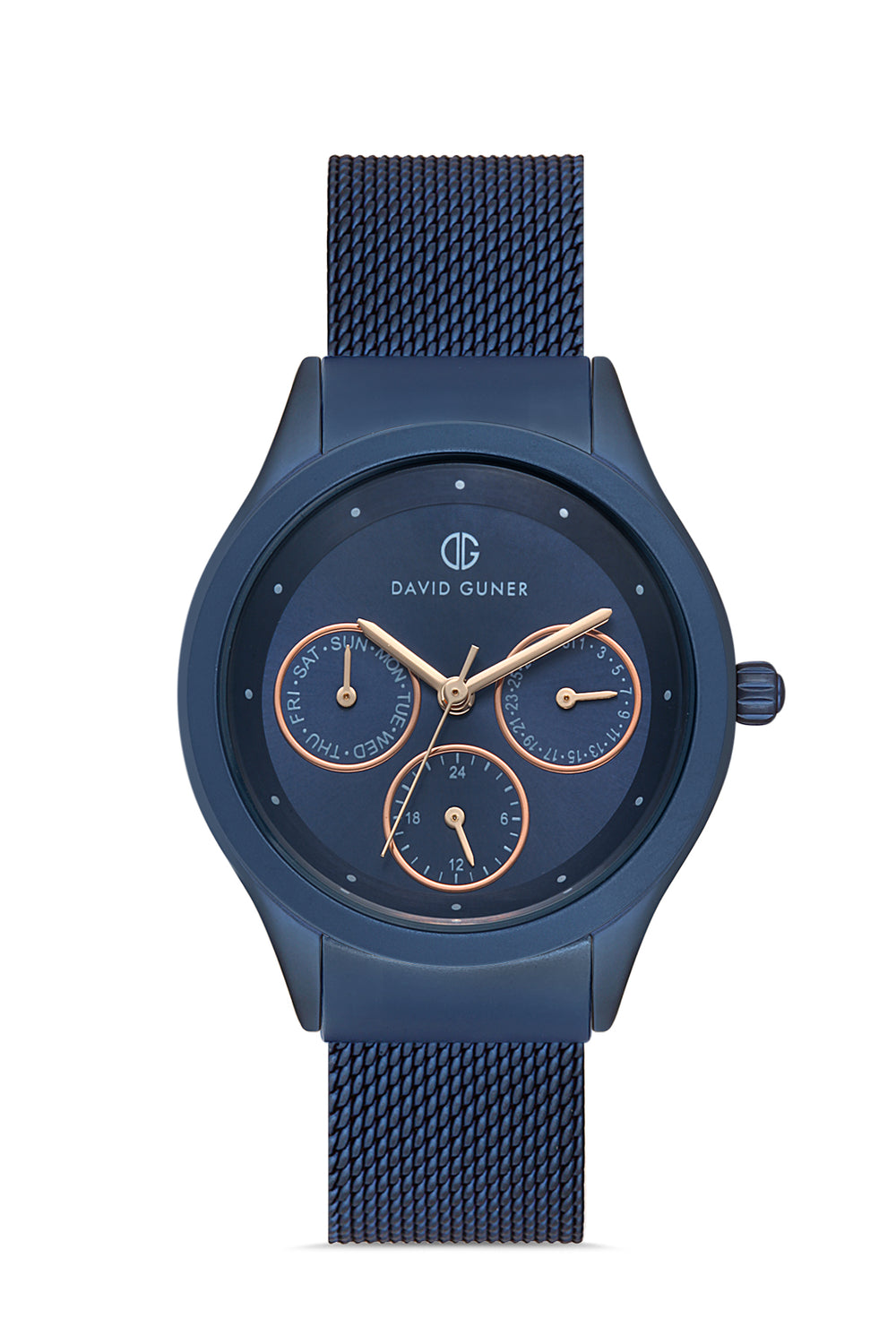Davıd Guner Blue Coated Women Watches