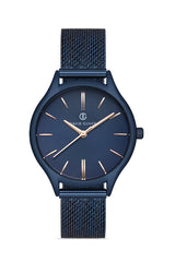 DAVID GUNER Mavi Kaplamalı Mavi Kadranlı Kadın Kol Saati - DG-8312LC-H3E