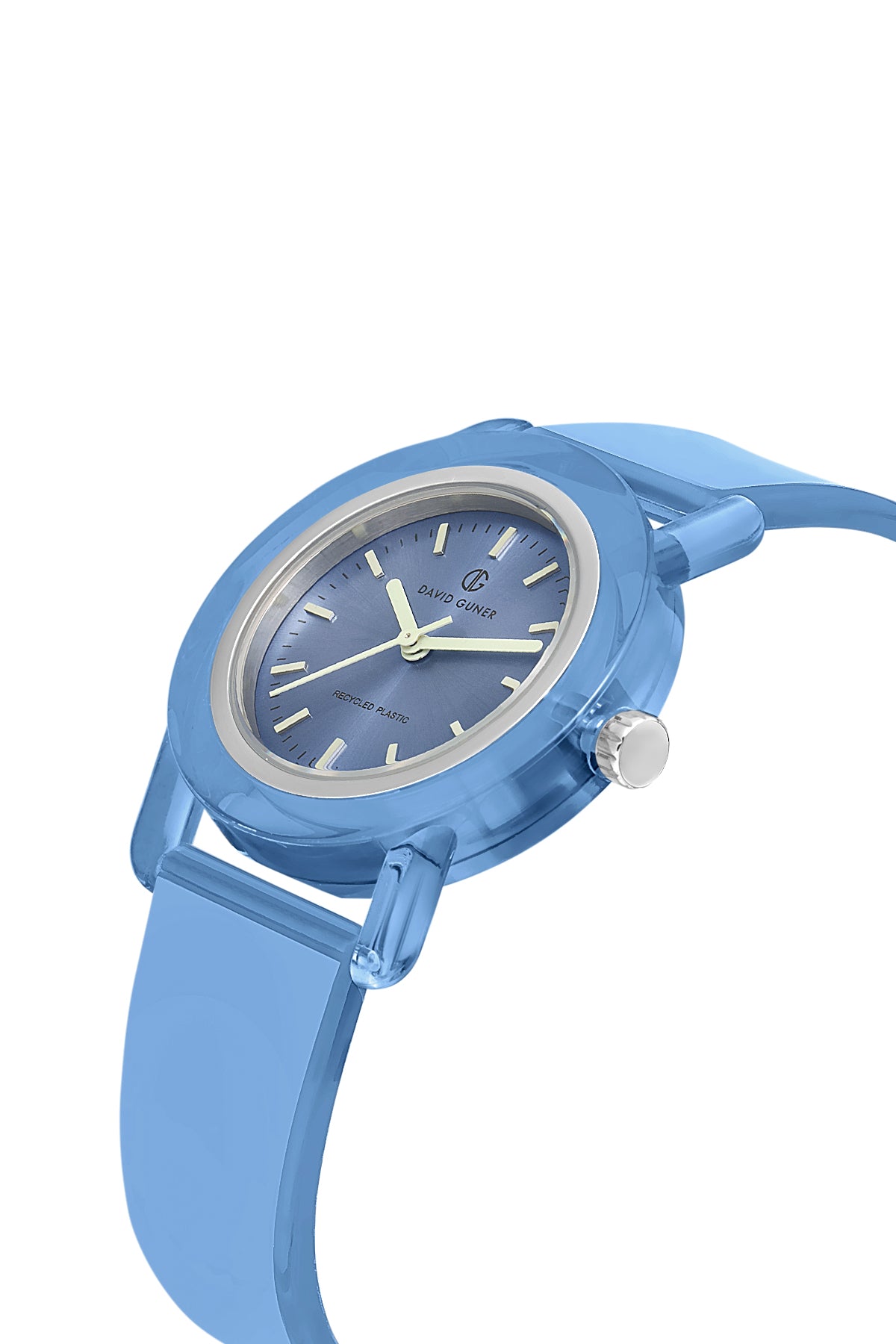 DAVID GUNER Mavi Plastik Kordonlu Geri Dönüştürülebilir Su Geçirmez Unisex Kol Saati - DG-8661LD-H3