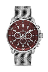 DAVID GUNER Multifonksiyonlu Bordo Kadranlı Erkek Kol Saati - DG-8263GC-A6