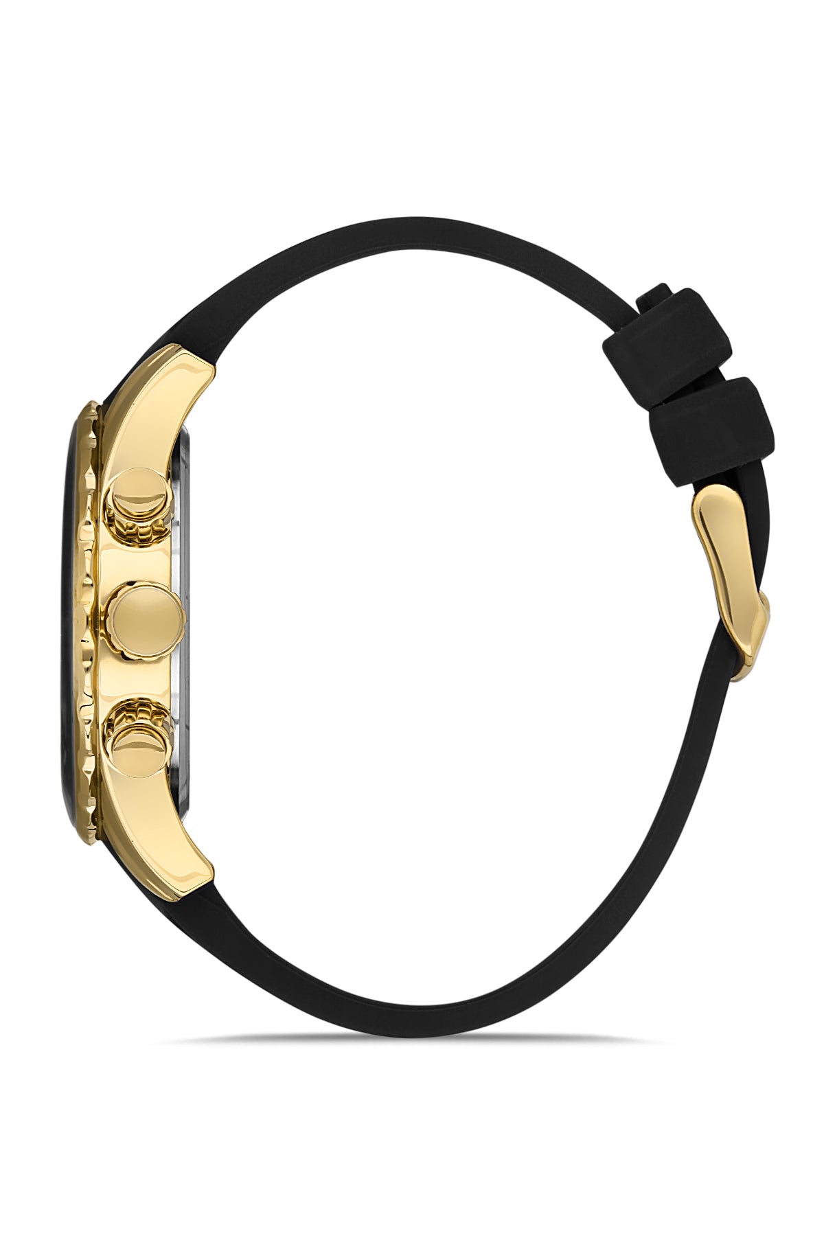 DAVID GUNER Multifunctional Yellow Coated Men's Watch