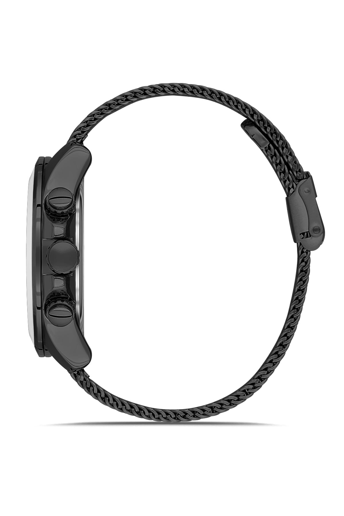 DAVID GUNER Multifonksiyonlu Siyah Kaplamalı Siyah Kadranlı Erkek Kol Saati - DG-8263GC-G2