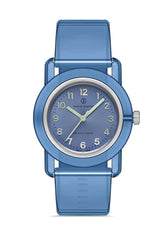 DAVID GUNER Rakamlı Mavi Plastik Kordonlu Geri Dönüştürülebilir Su Geçirmez Unisex Kol Saati - DG-8661LD-H3A