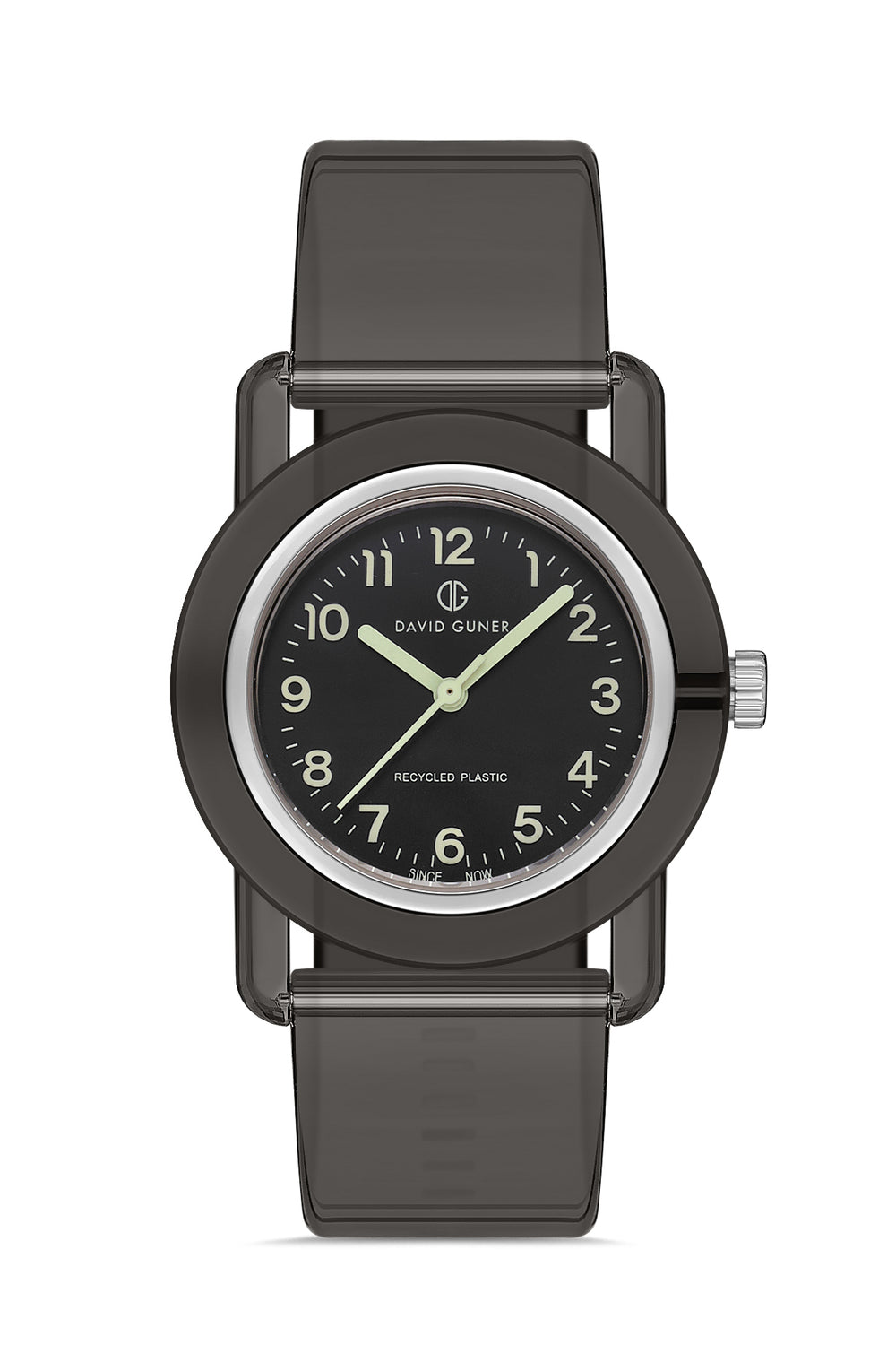 DAVID GUNER Unisex Kol Saati Siyah Kadran Gri Kordon DG-8661LD-G2A