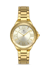 DAVID GUNER Roma Rakamlı Sarı Kadranlı Sarı Paslanmaz Masif Çelik Kadın Kol Saati - DG-8097LA-B4