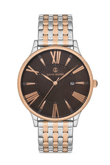 DAVID GUNER ROSE BEYAZ KAPLAMALI BEYAZ KADRANLI ERKEK KOL SAATİ - DG-8206GA-E9