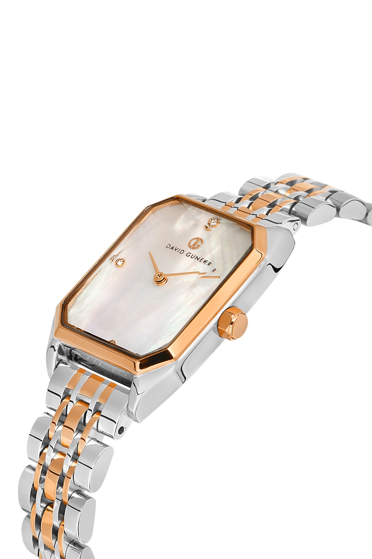 DAVID GUNER ROSE BEYAZ KAPLAMALI BEYAZ KADRANLI KADIN KOL SAATİ DG-8417LA-E1