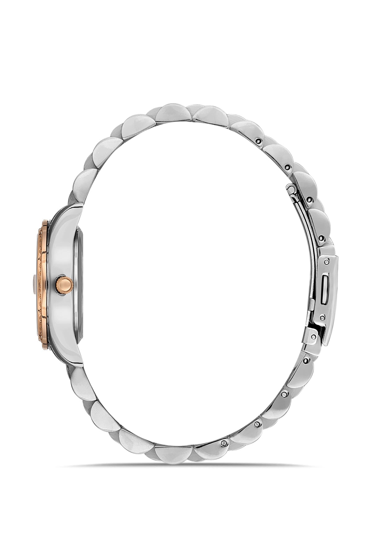 DAVID GUNER ROSE BEYAZ KAPLAMALI BEYAZ KADRANLI KADIN KOL SAATİ DG-8635LA-E1