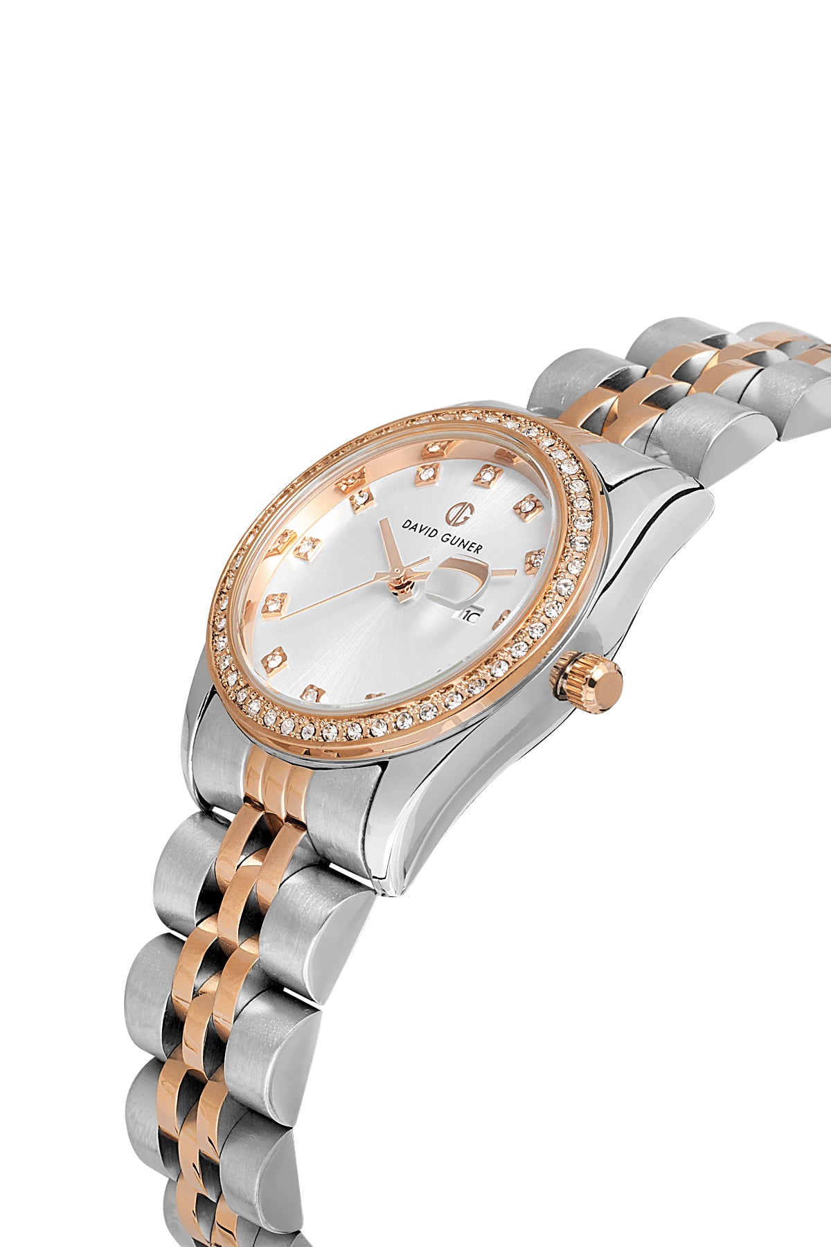 DAVID GUNER ROSE BEYAZ KAPLAMALI BEYAZ KADRANLI KADIN KOL SAATİ DG-8657LA-E1