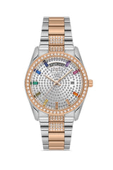 DAVID GUNER ROSE BEYAZ KAPLAMALI BEYAZ KADRANLI KADIN KOL SAATİ DG-8703LA-E1