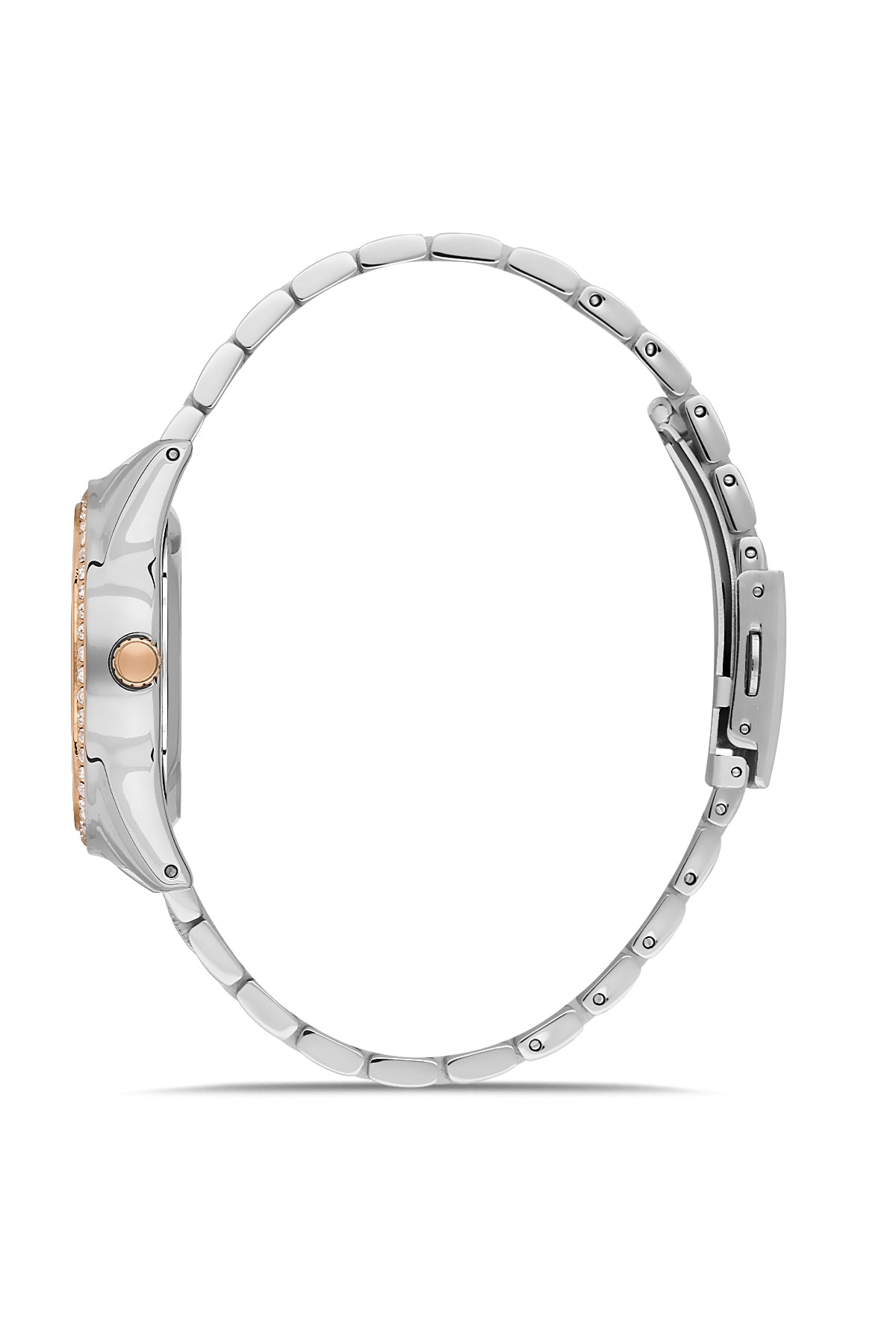 DAVID GUNER ROSE BEYAZ KAPLAMALI BEYAZ KADRANLI KADIN KOL SAATİ DG-8703LA-E1