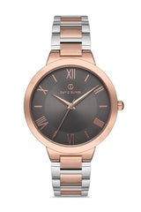 DAVID GUNER ROSE BEYAZ KAPLAMALI GRİ KADRANLI ERKEK KOL SAATİ - DG-8146GA-E9