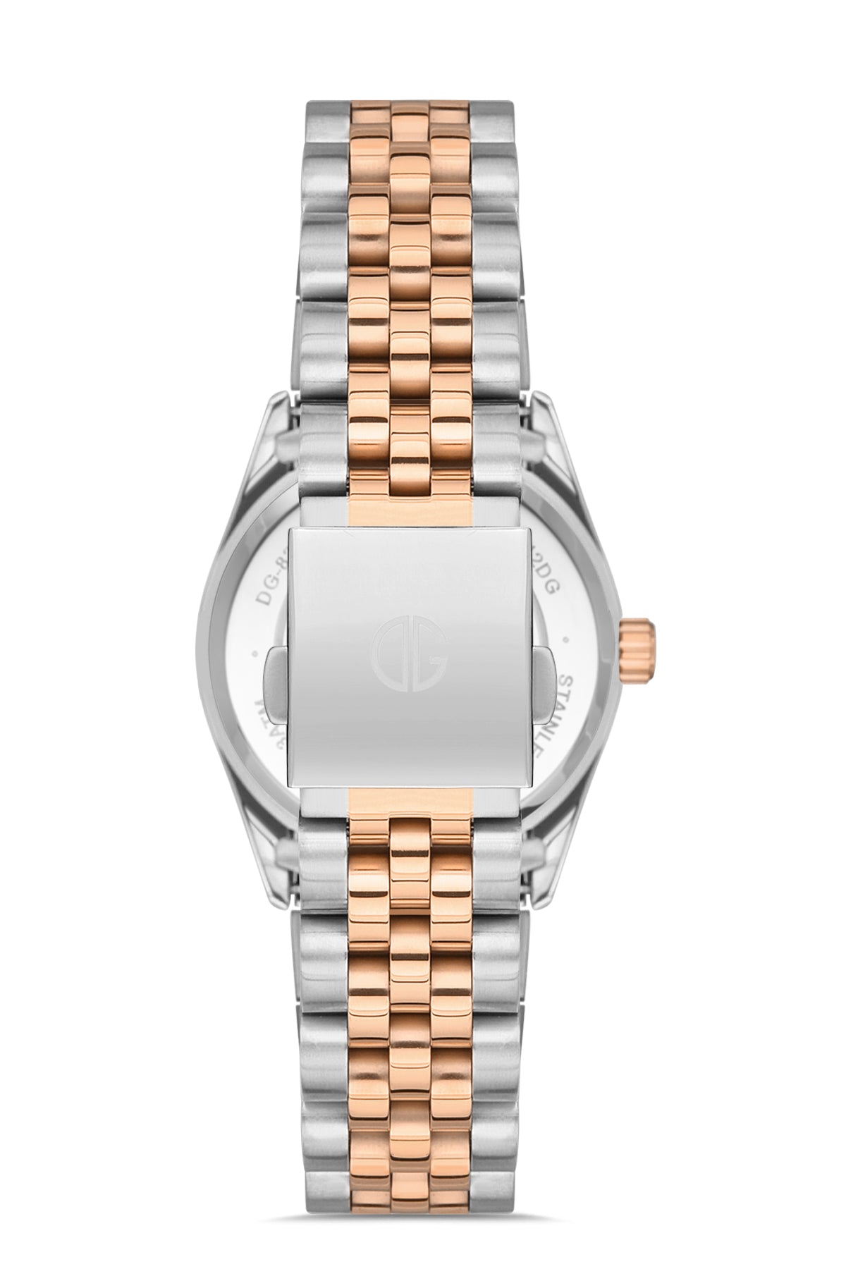 DAVID GUNER ROSE BEYAZ KAPLAMALI GRİ KADRANLI KADIN KOL SAATİ DG-8383LA-E9