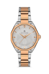DAVID GUNER Rose White Coated Women's Watch