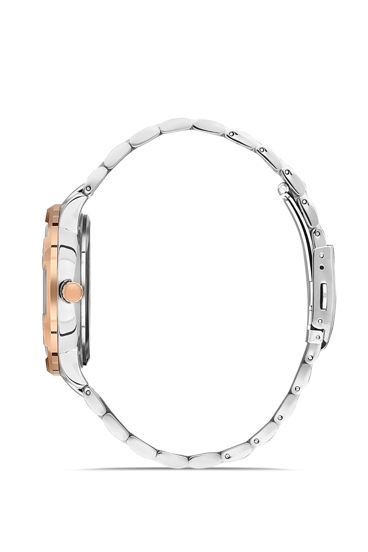 DAVID GUNER ROSE BEYAZ KAPLAMALI KAHVERENGİ KADRANLI ERKEK KOL SAATİ - DG-8388GA-E6