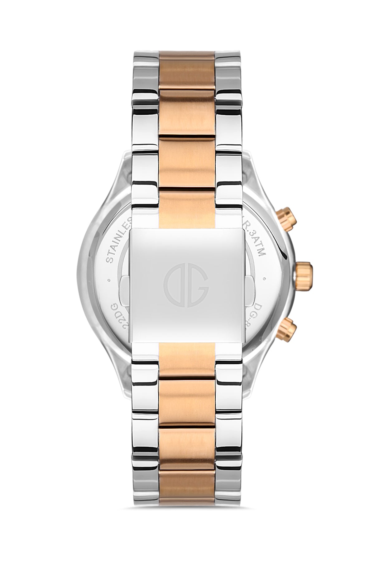 DAVID GUNER ROSE BEYAZ KAPLAMALI KAHVERENGİ KADRANLI ERKEK KOL SAATİ - DG-8400GA-E6