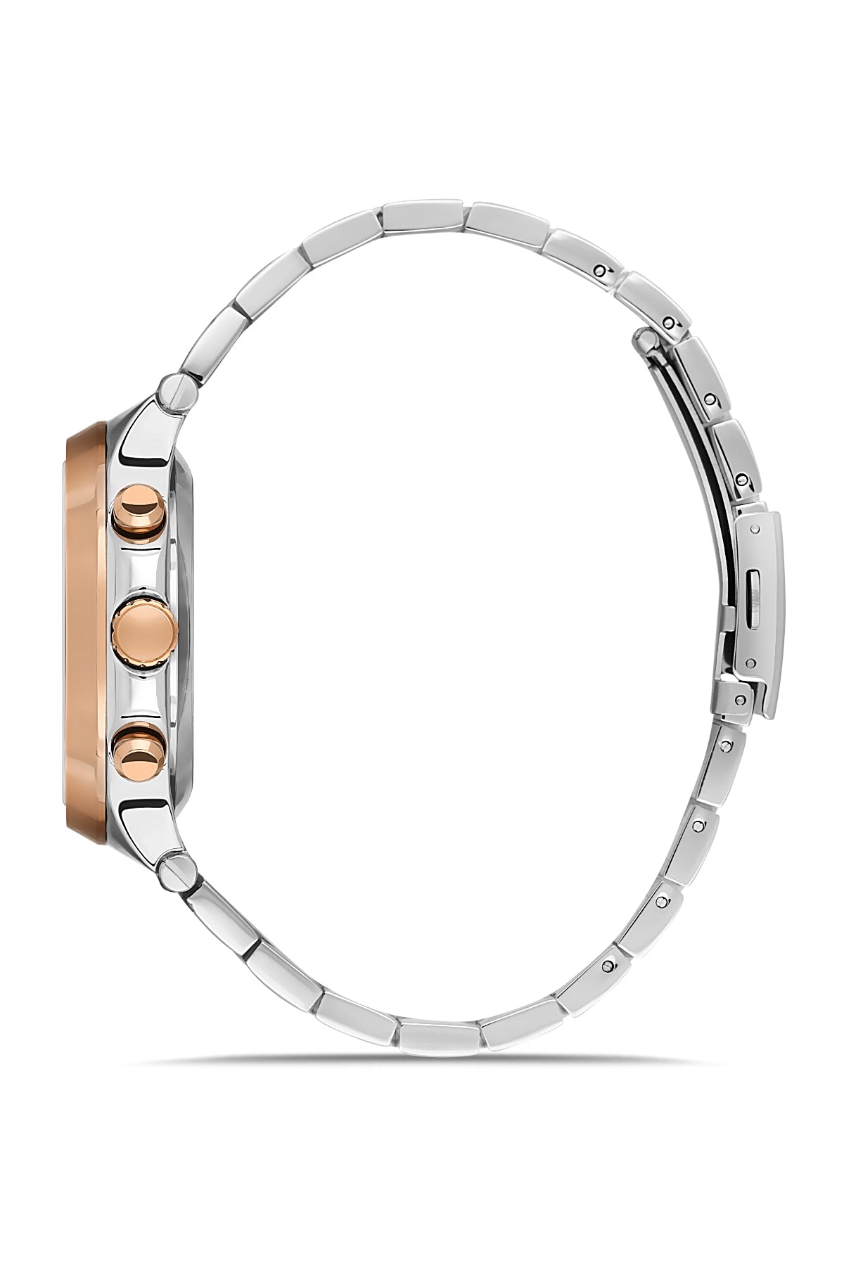 DAVID GUNER Rose Kaplama Kahverengi Kadranlı Paslanmaz Masif Çelik Erkek Kol Saati - DG-8522GA-E6