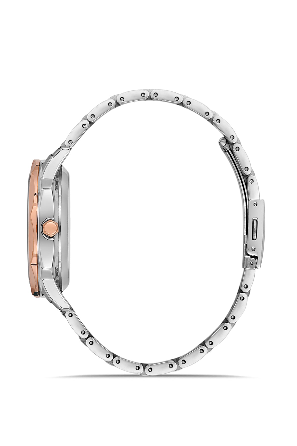 David Guner Rose White Plating Calendar Men's Watch