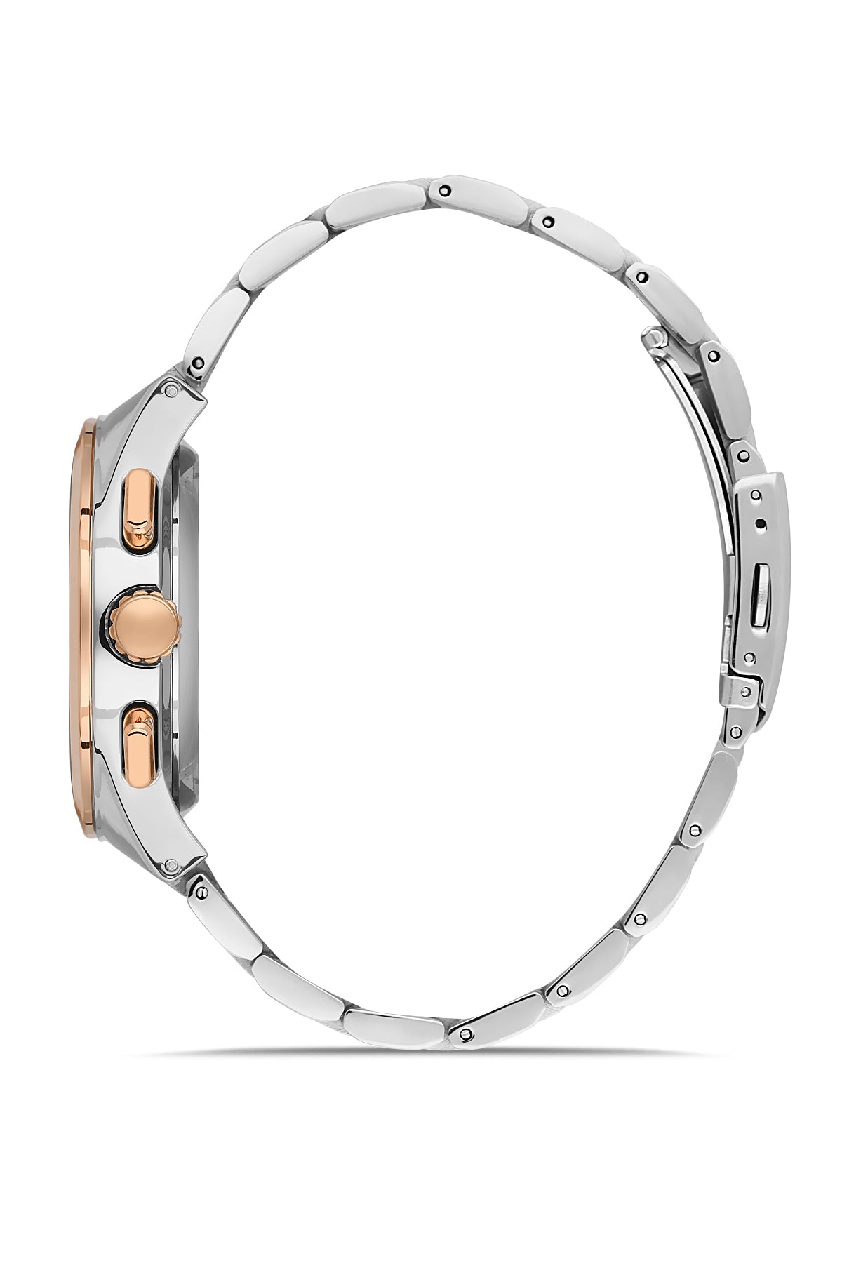 DAVID GUNER ROSE BEYAZ KAPLAMALI KAHVERENGİ KADRANLI ERKEK KOL SAATİ DG-8676GA-E6