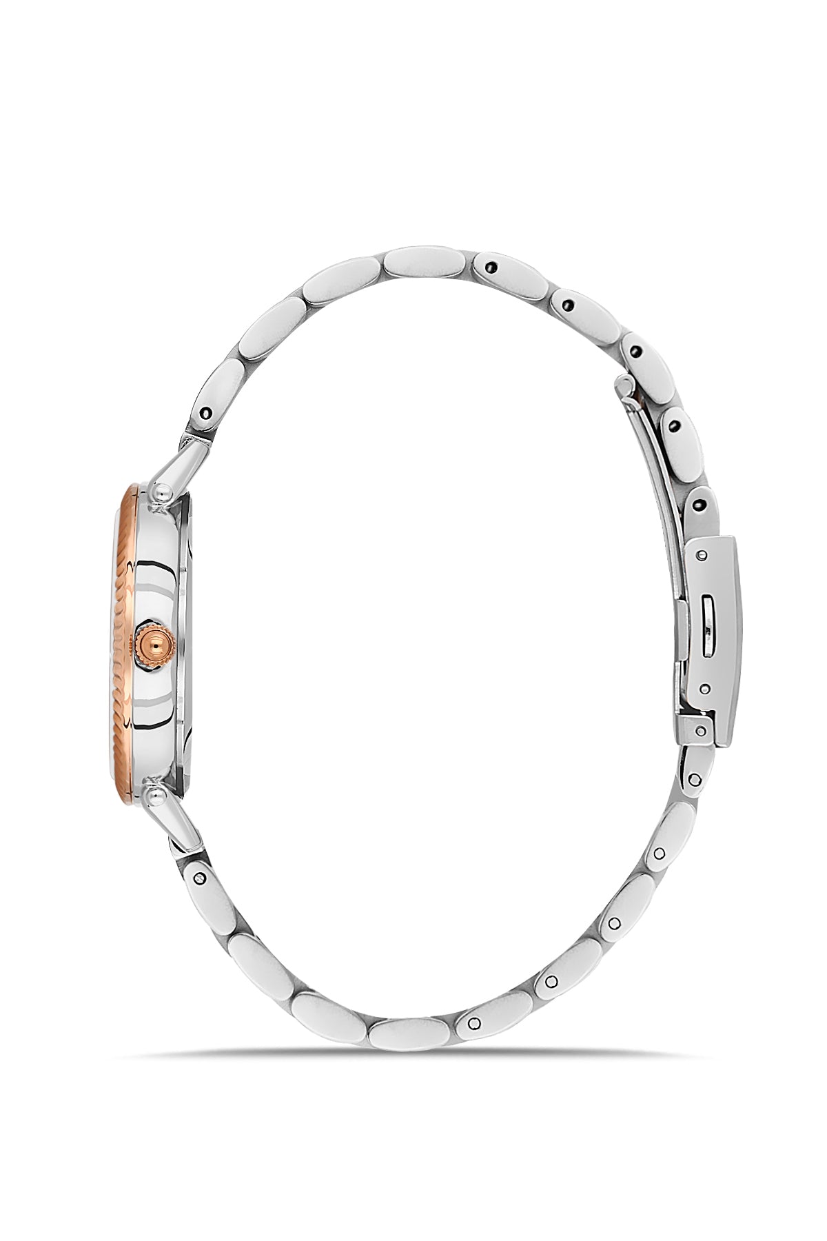 DAVID GUNER ROSE BEYAZ KAPLAMALI KAHVERENGİ KADRANLI KADIN KOL SAATİ - DG-8644LA-E6