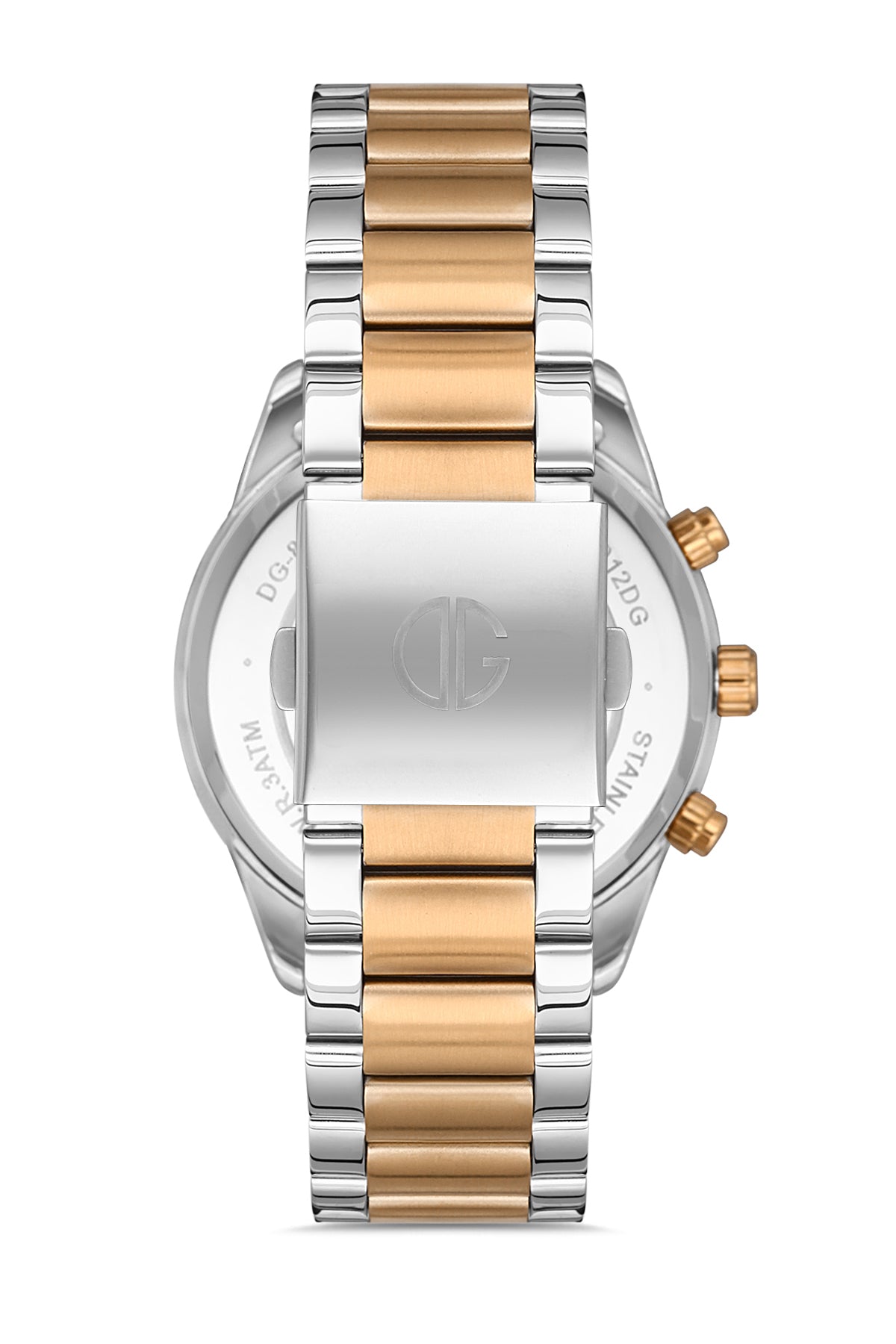Davıd Guner Rose White Coated Black Dial Men's Watch