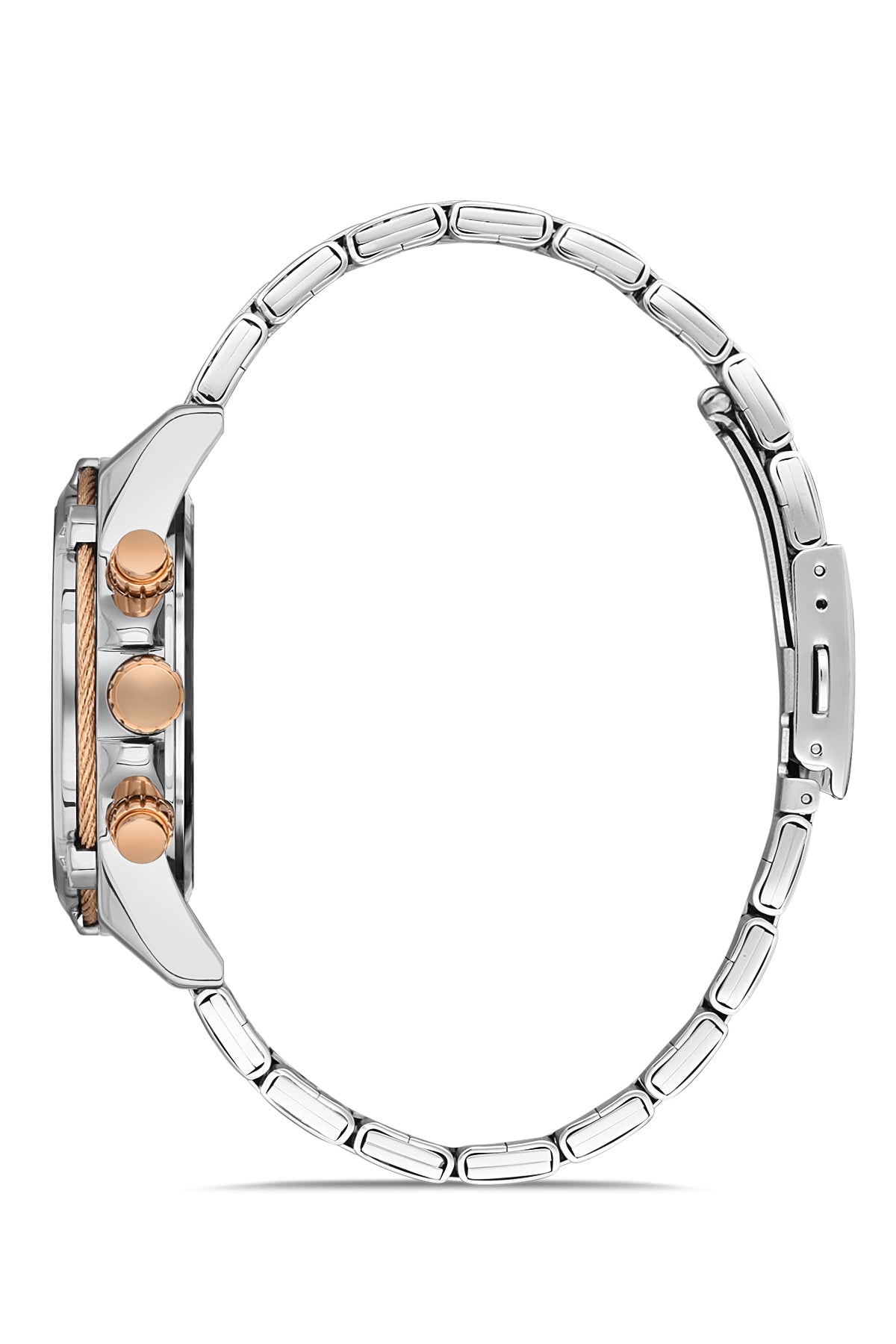 DAVID GUNER ROSE BEYAZ KAPLAMALI SİYAH KADRANLI ERKEK KOL SAATİ DG-8227GA-E2