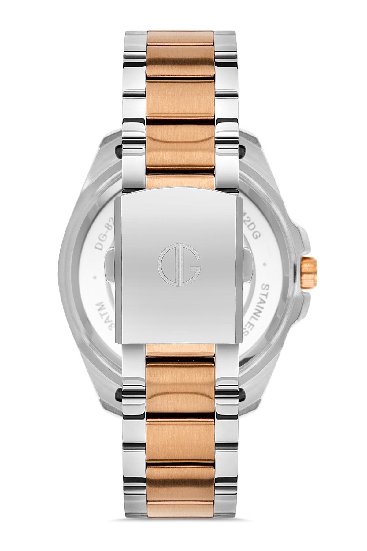 DAVID GUNER ROSE BEYAZ KAPLAMALI SİYAH KADRANLI ERKEK KOL SAATİ DG-8306GA-E9