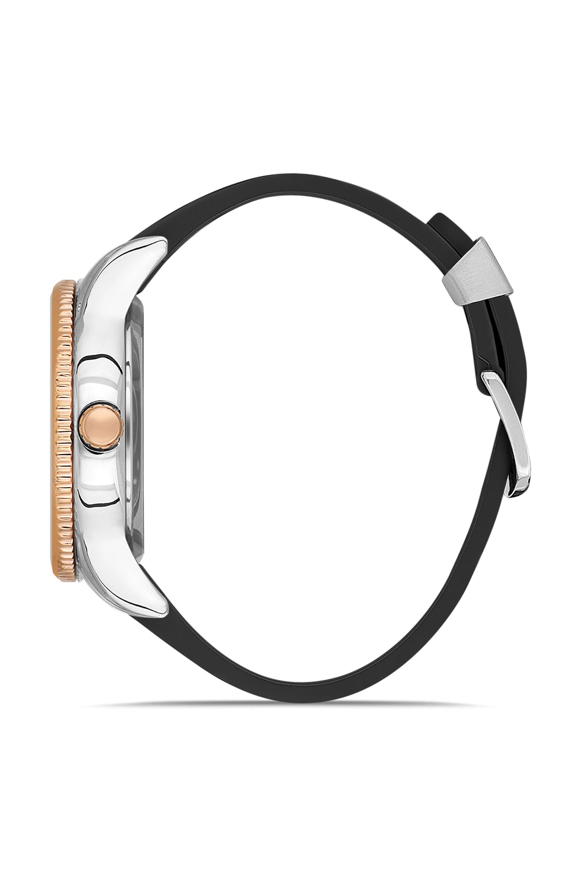 DAVID GUNER ROSE BEYAZ KAPLAMALI SİYAH KADRANLI ERKEK KOL SAATİ - DG-8619GD-E1