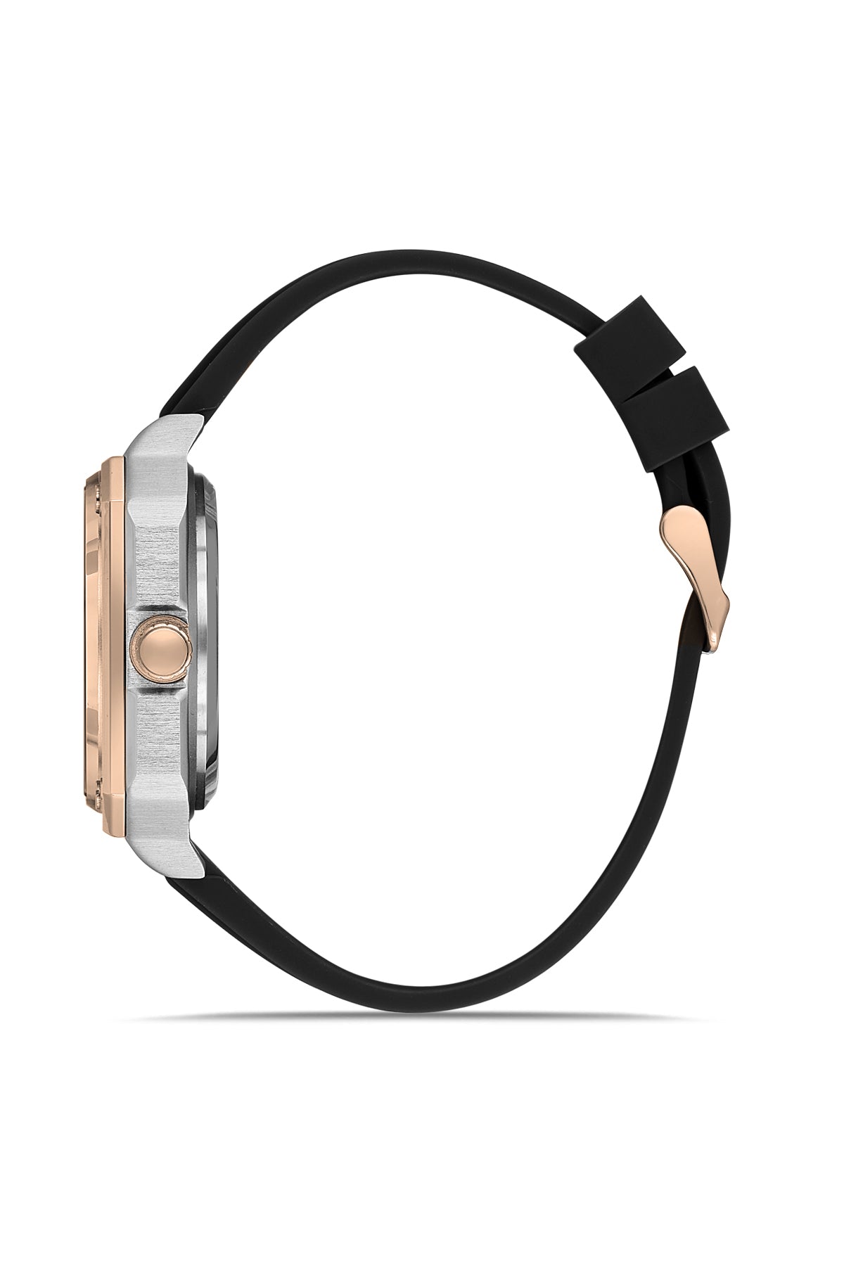 DAVID GUNER Rose Beyaz Kaplamalı Siyah Kadranlı Erkek Kol Saati - DG-8736GD-E2