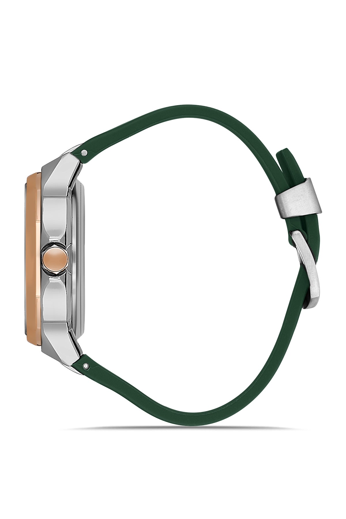 DAVID GUNER Rose Beyaz Kaplamalı Yeşil Kadranlı Erkek Kol Saati - DG-8823GD-E10