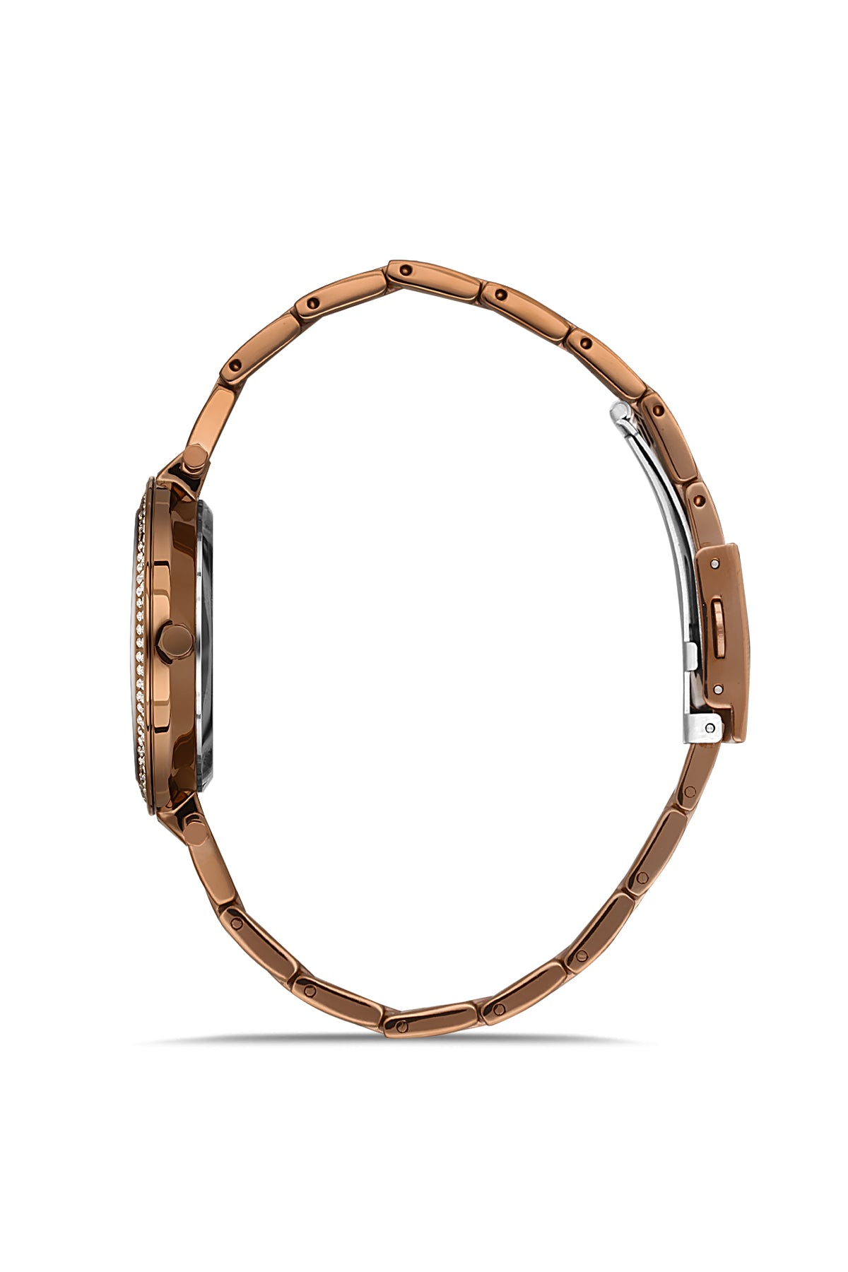 DAVID GUNER ROSE KAHVERENGİ KAPLAMALI KAHVERENGİ KADRANLI KADIN KOL SAATİ DG-8414LA-X6