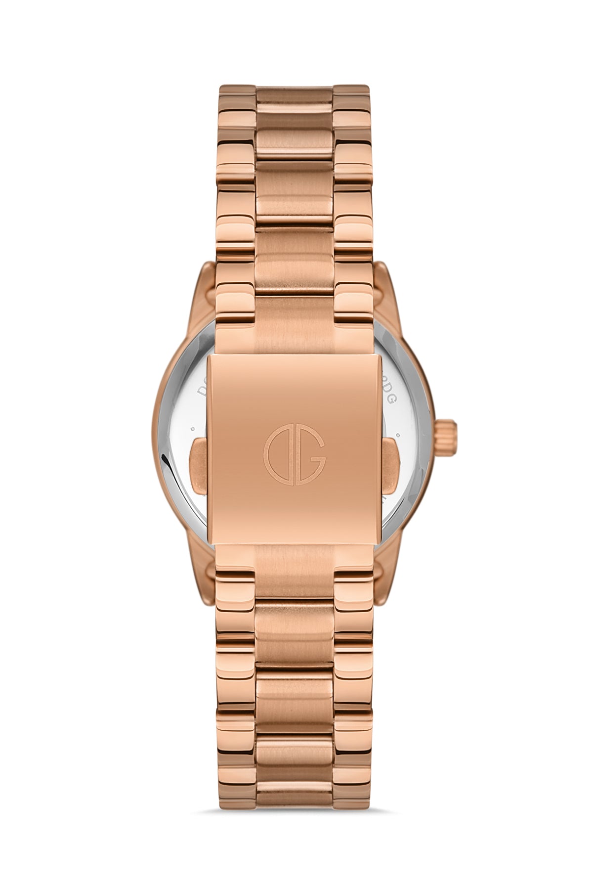 DAVID GUNER Rose Kaplama Gümüş Kadranlı Paslanmaz Masif Çelik Kordonlu Kadın Kol Saati - DG-8375LA-C1