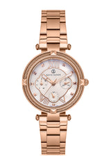 DAVID GUNER ROSE KAPLAMALI BEYAZ KADRANLI KADIN KOL SAATİ - DG-8176LA-C1