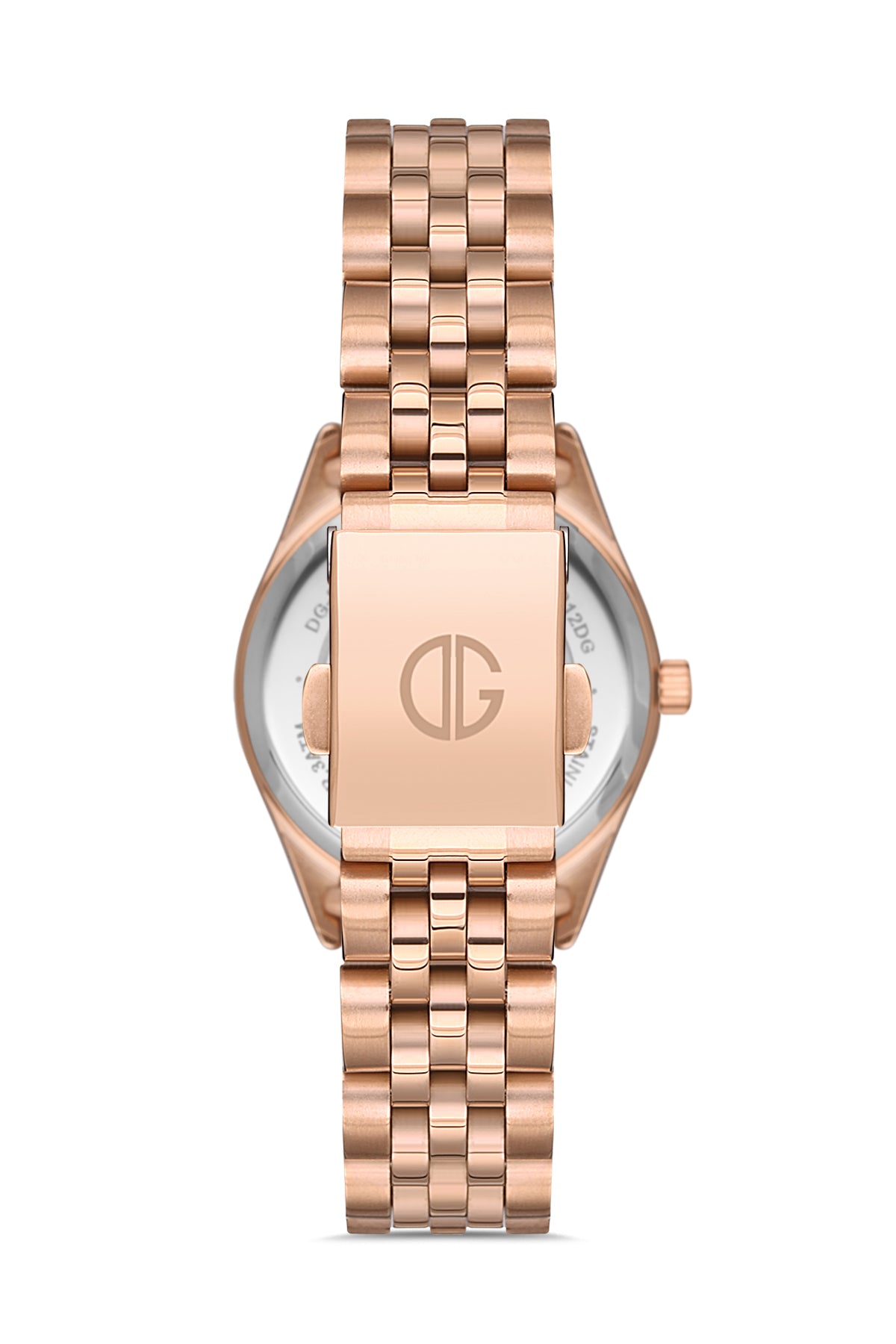 DAVID GUNER Gümüş Kadranlı Rose Kaplamalı Kadın Kol Saati - DG-8193LA-C1