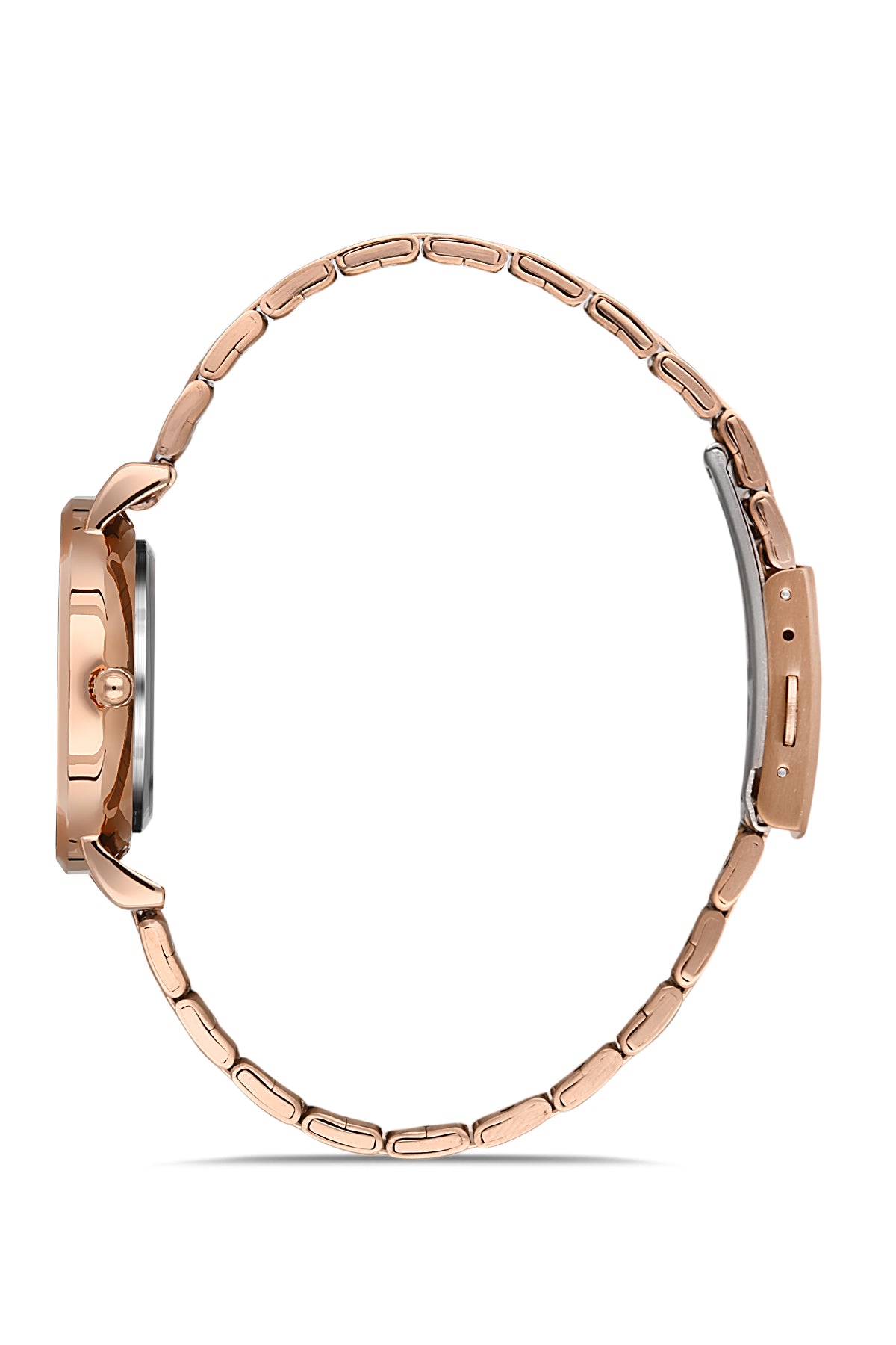 DAVID GUNER ROSE KAPLAMALI BEYAZ KADRANLI KADIN KOL SAATİ DG-8221LA-C1