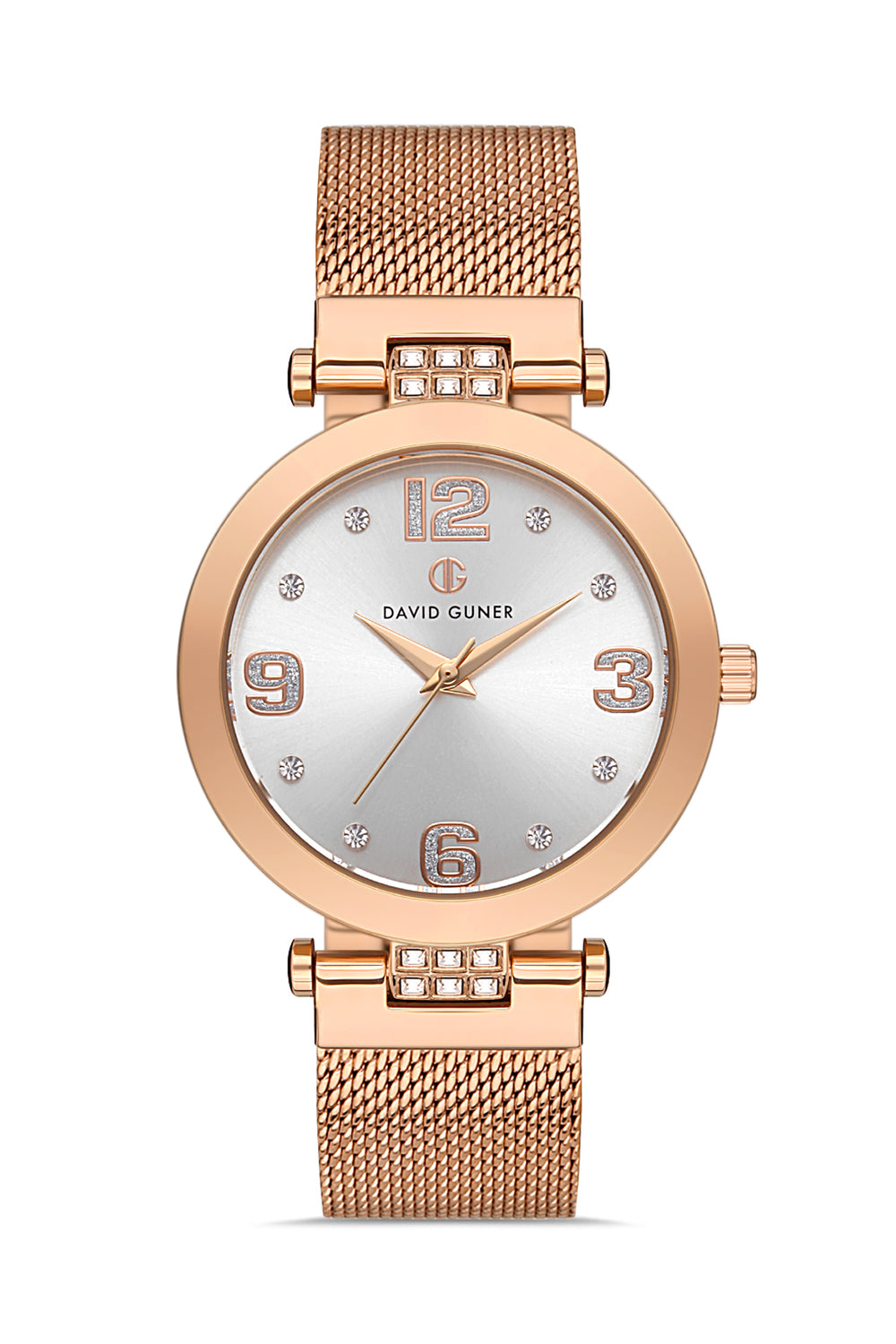DAVID GUNER Kadın Kol Saati Gümüş Kadran Rose Kasa DG-8241LC-C1