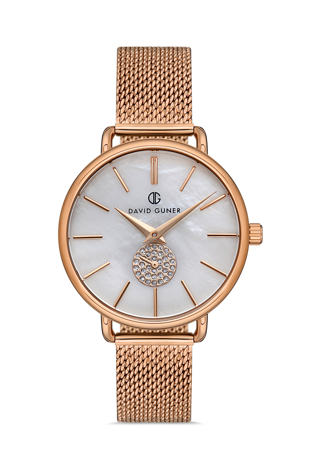 DAVID GUNER Kadın Kol Saati Gümüş Kadran Rose Kasa DG-8261LC-C1